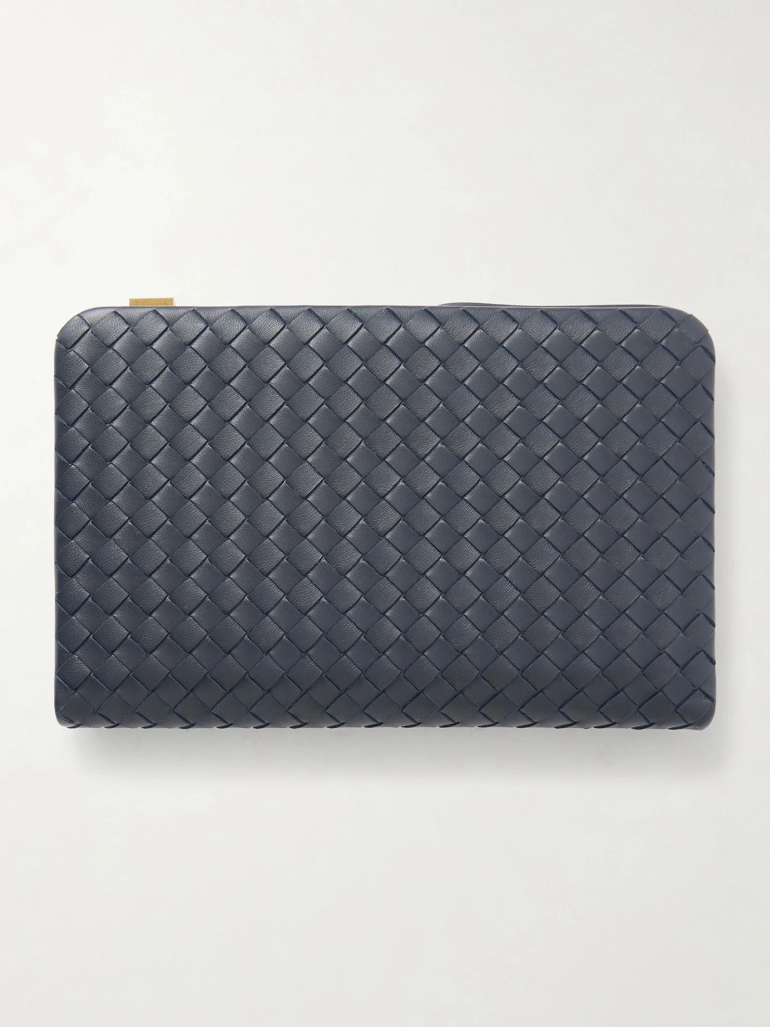 Mezzanotte Intrecciato leather wallet Blue - 1