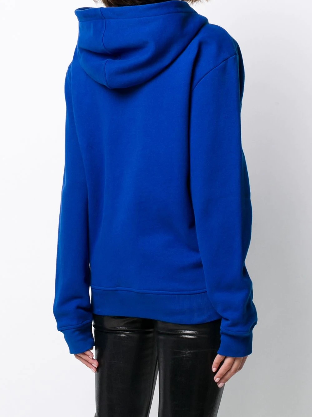 zip-up poplin hoodie - 4