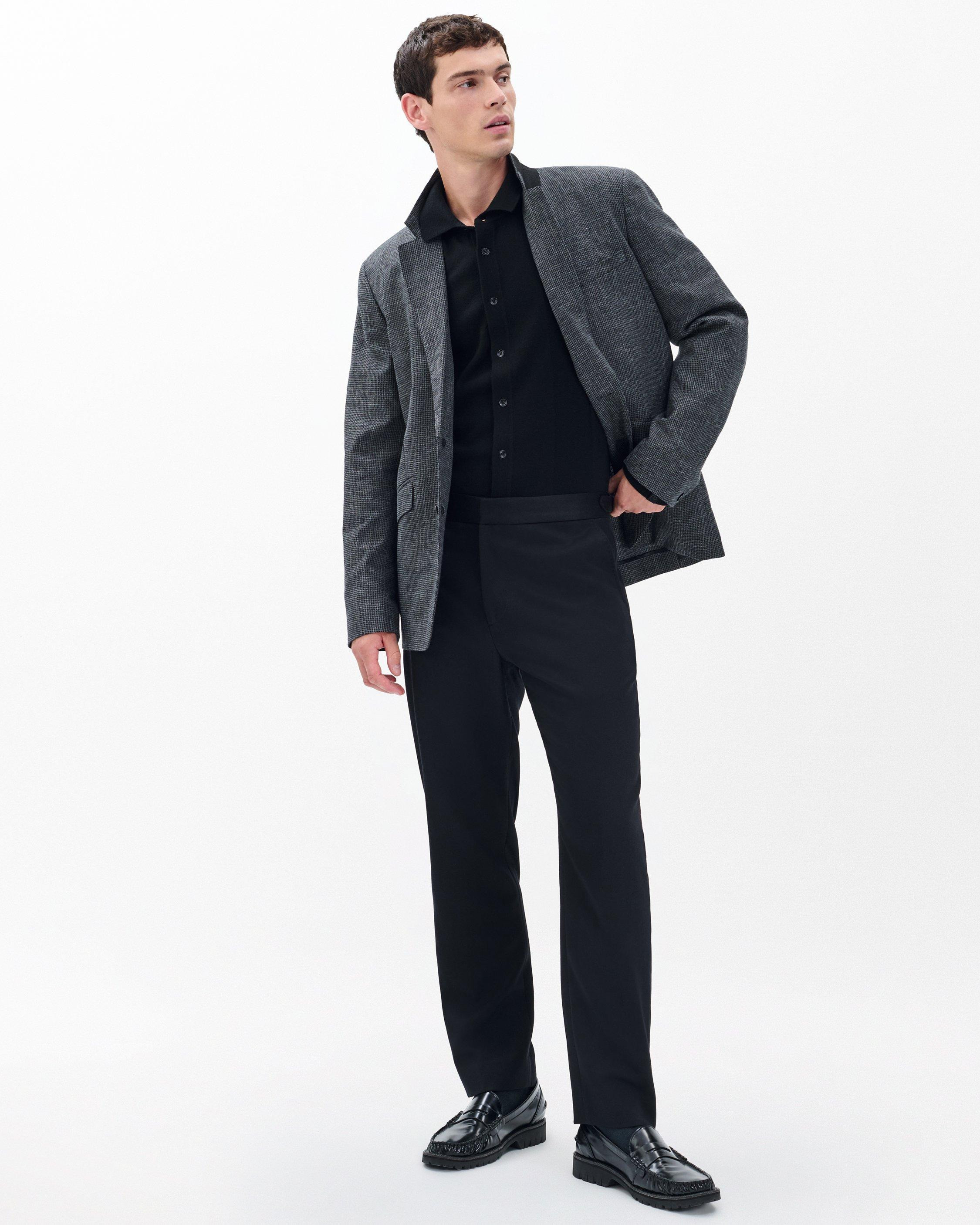 Evan British Wool Tuxedo Trousers - 2