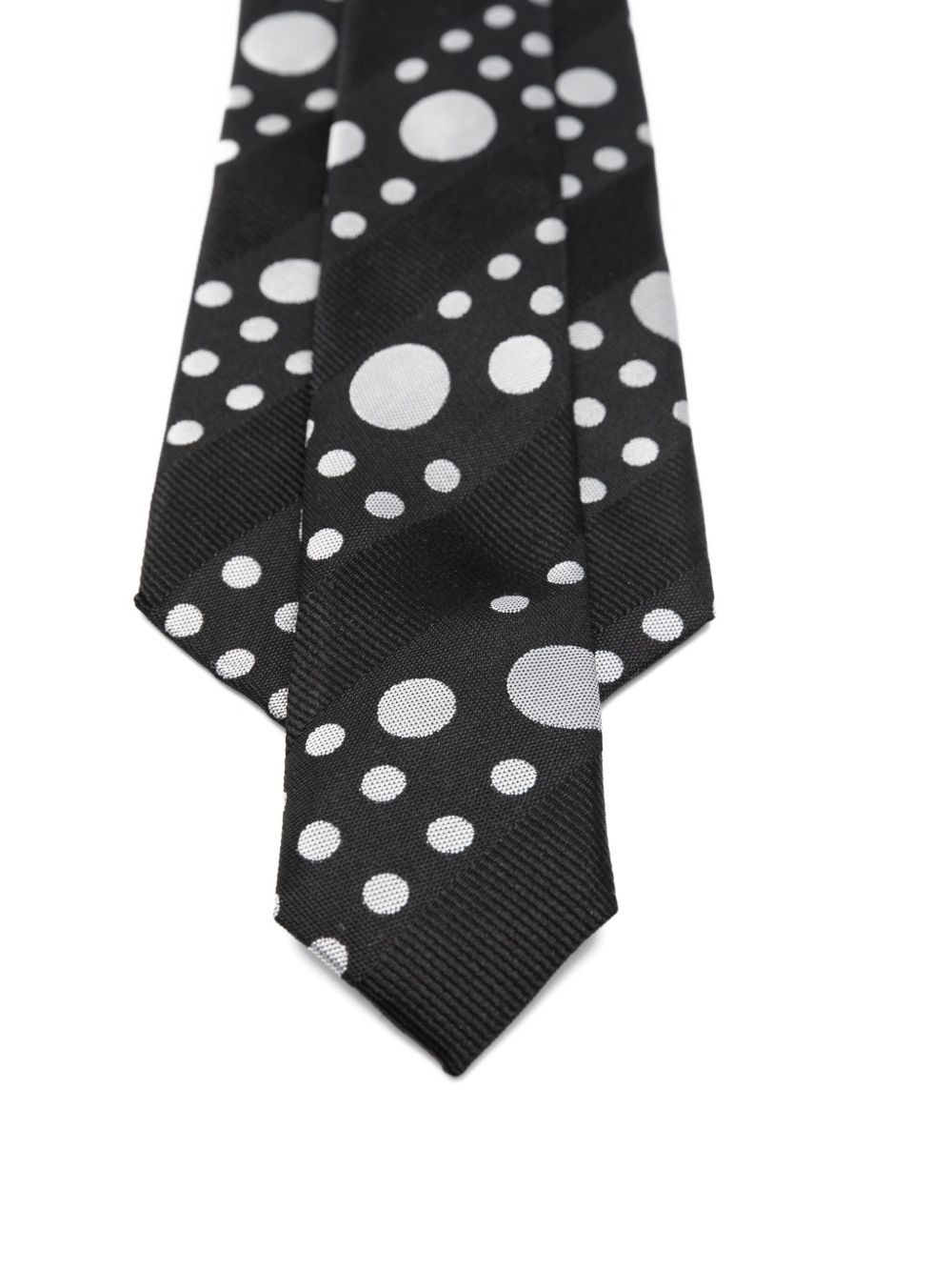 polka-dot silk tie - 3