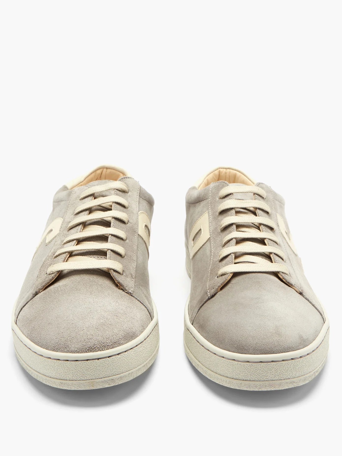 Hassler logo-appliqué suede trainers - 5