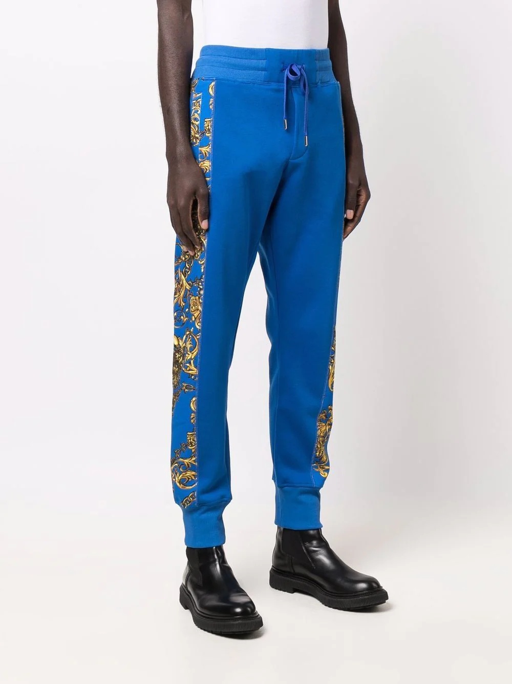 baroque-print track pants - 3