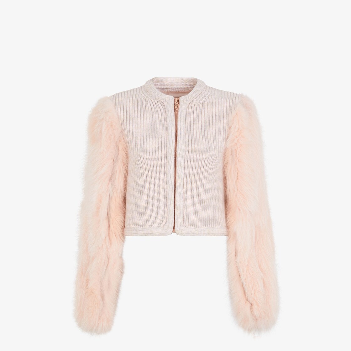 Pink fox fur jacket - 4