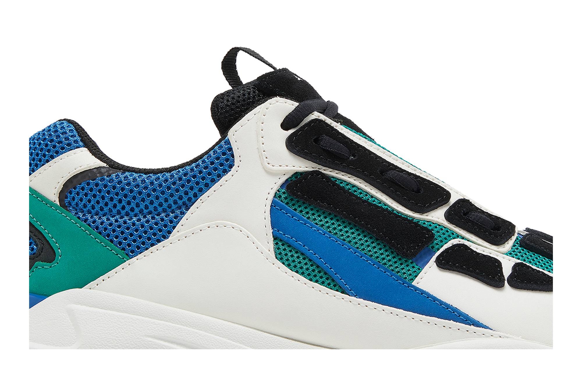 Amiri Bone Runner 'White Black Teal' - 3