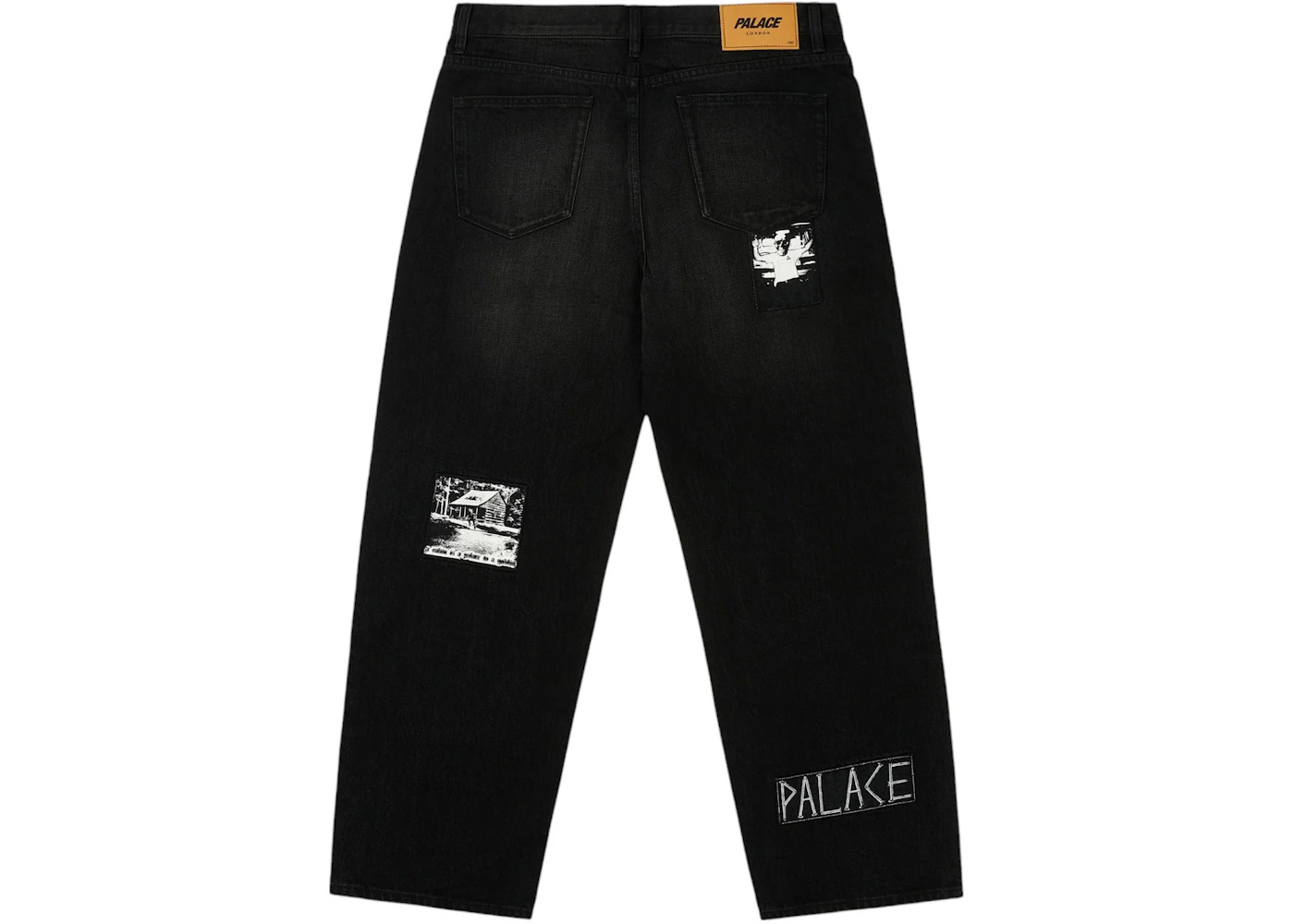 Palace P90 Baggy Jean Patch Up Black - 2