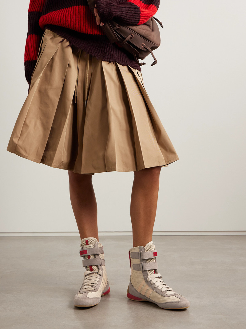 Stella McCartney Rasant 2.0 Vegan And Mesh-trimmed Canvas High-top Sneakers outlook