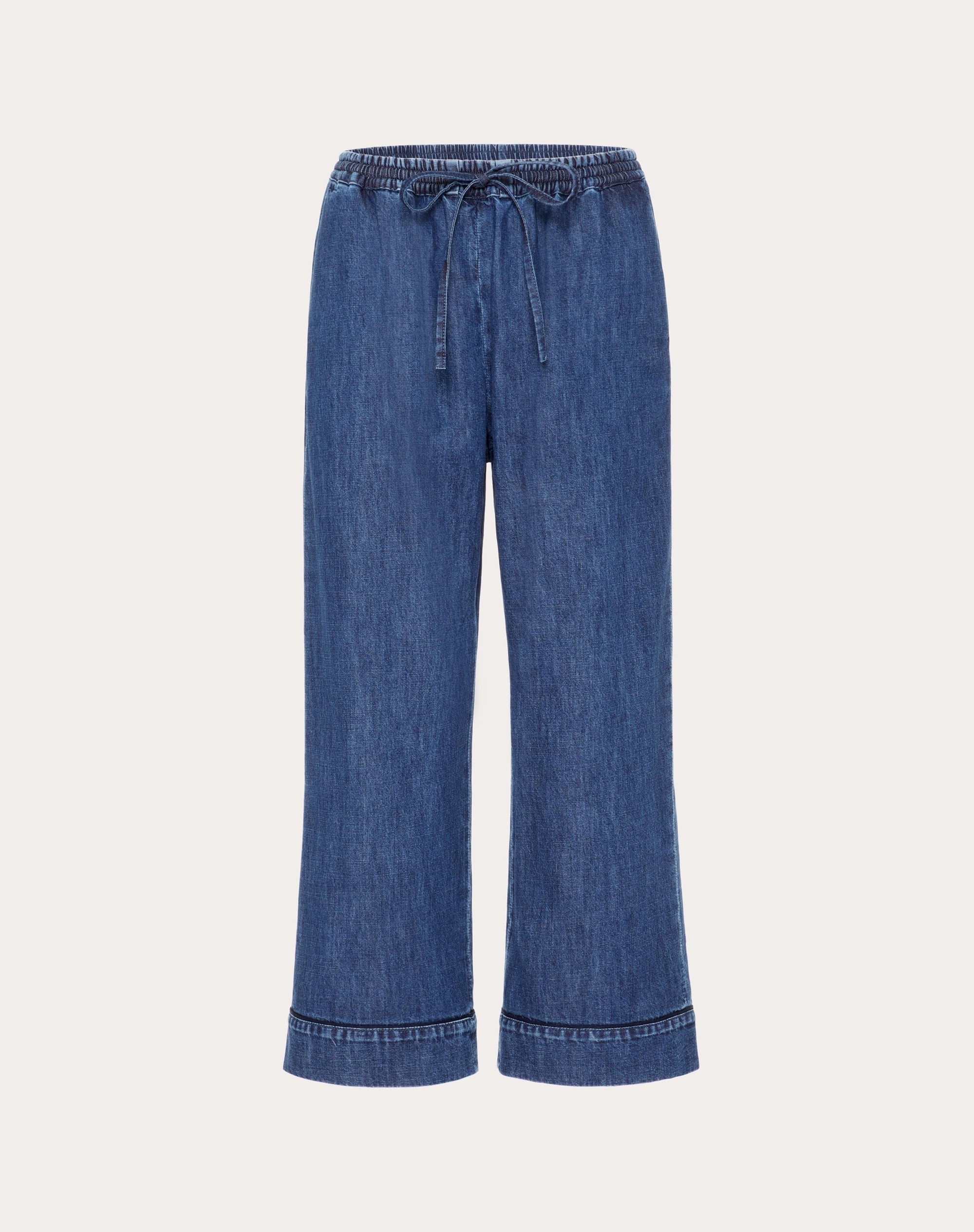 DENIM CHAMBRAY TROUSERS - 1