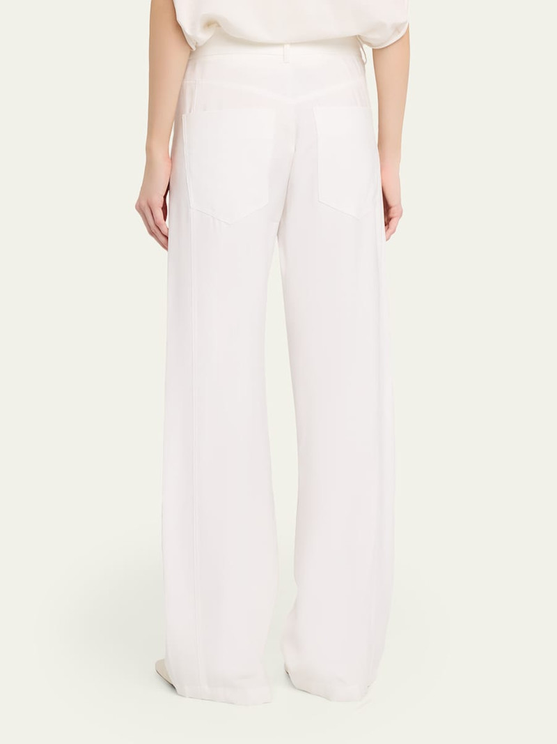 Iris Drawstring Viscose-Twill Pants 3