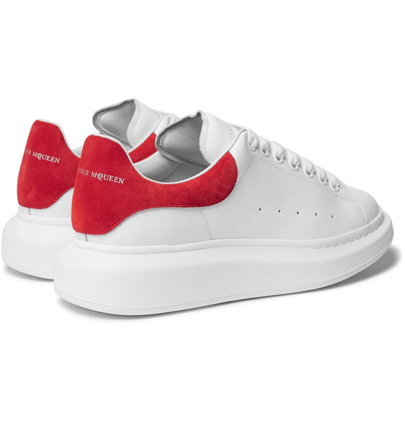 Exaggerated-Sole Leather Sneakers - 20