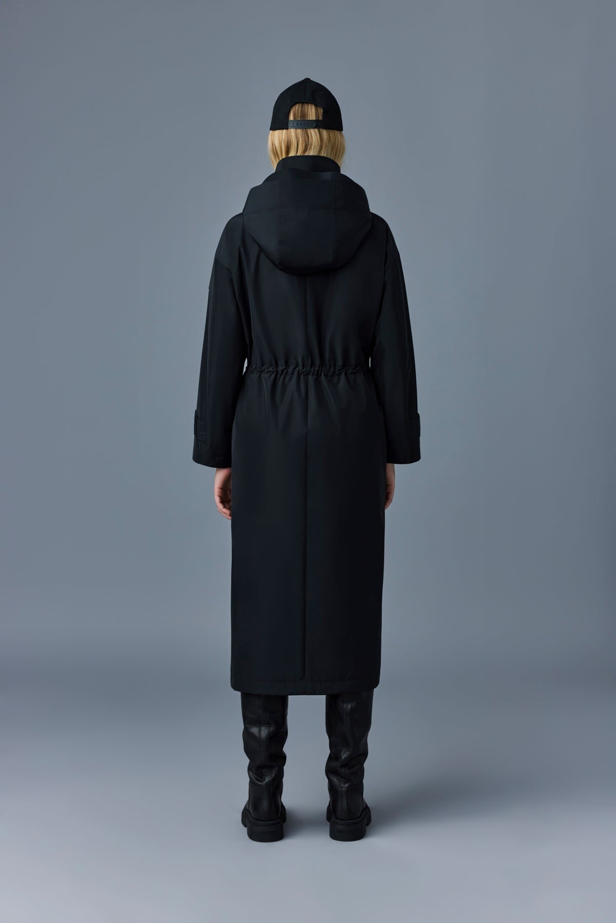 BREENA Long oversized raincoat with hood - 4