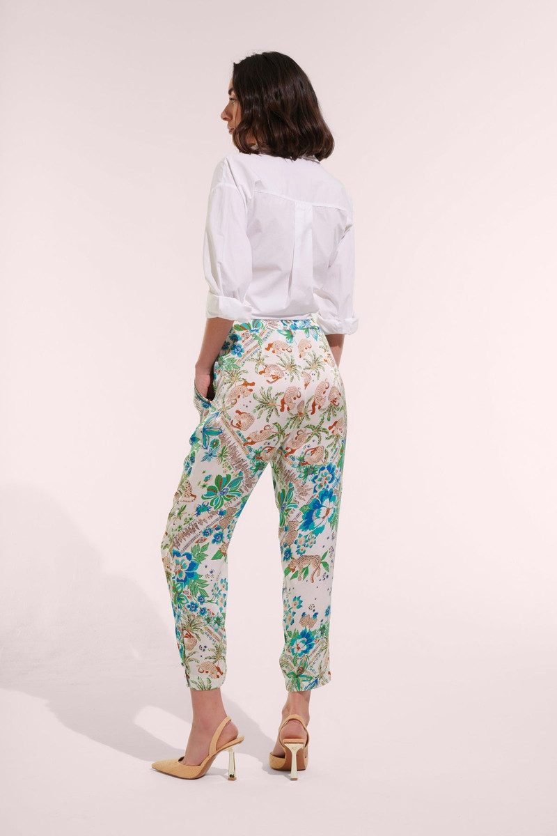 Poupette St Barth Pant Bel  - Blue Leo Foulard outlook