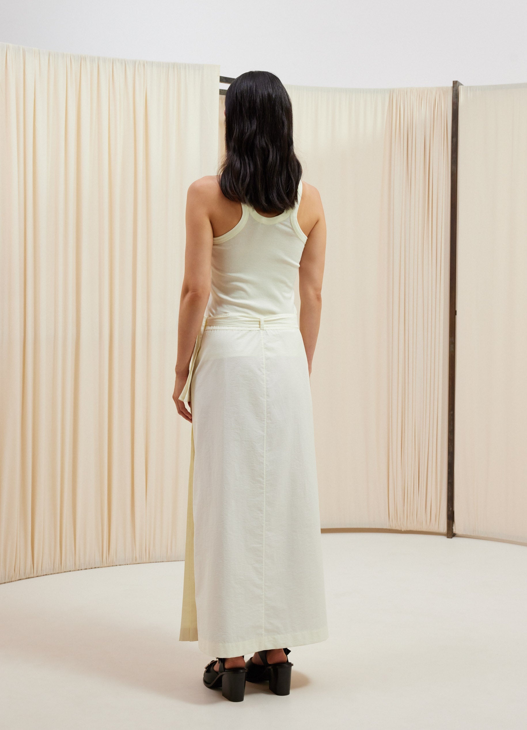 LONG WRAP SKIRT - 3