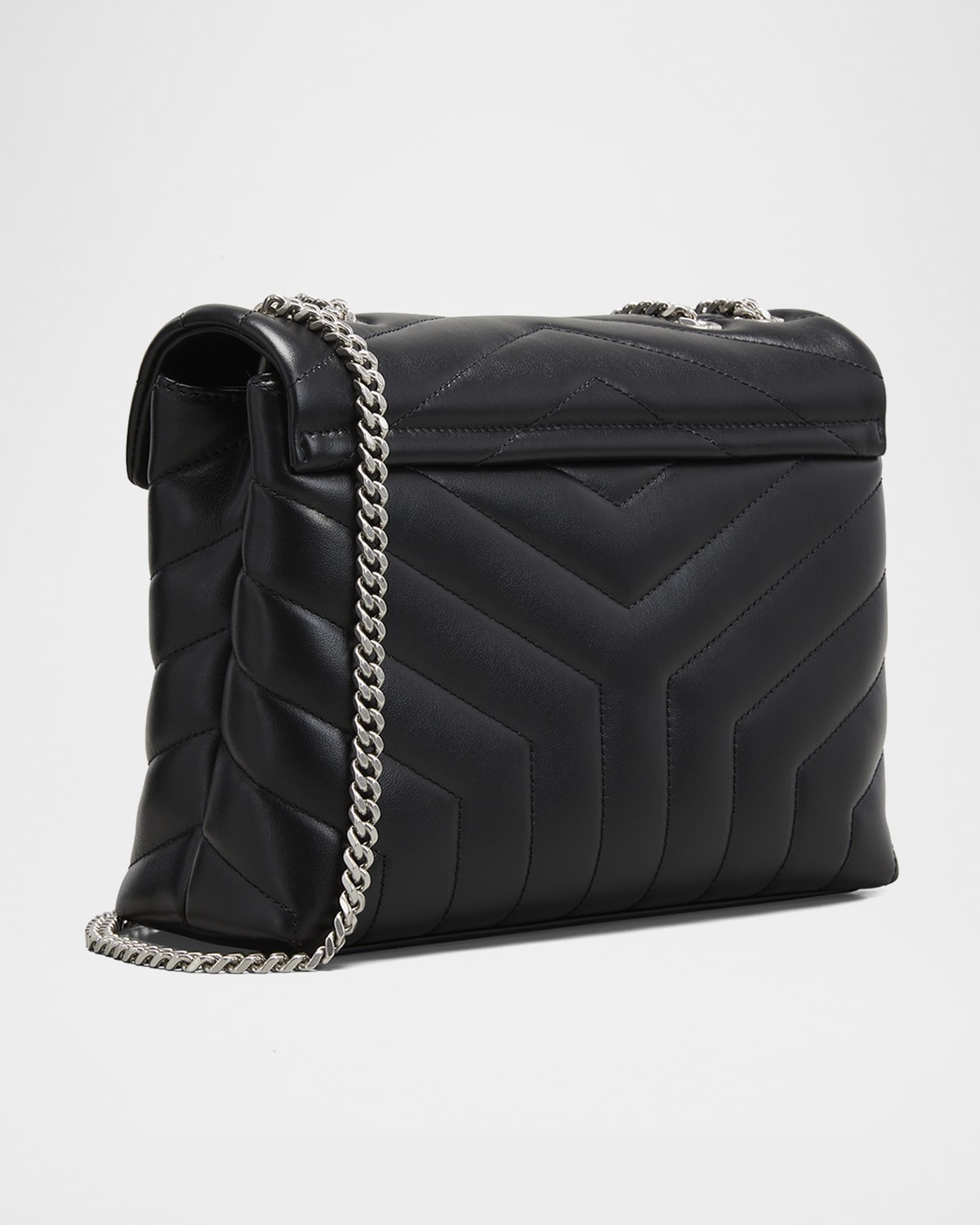 Loulou Small YSL Shoulder Bag in Quilted Leather - 4