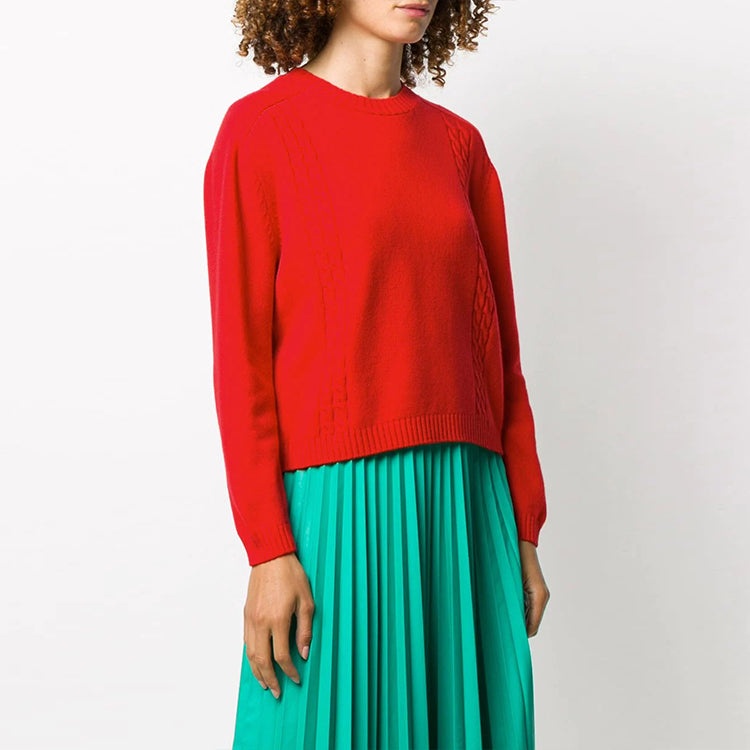 (WMNS) Gucci Knitted Wool Jumper 'Red' 609656-XKAP0-6509 - 4
