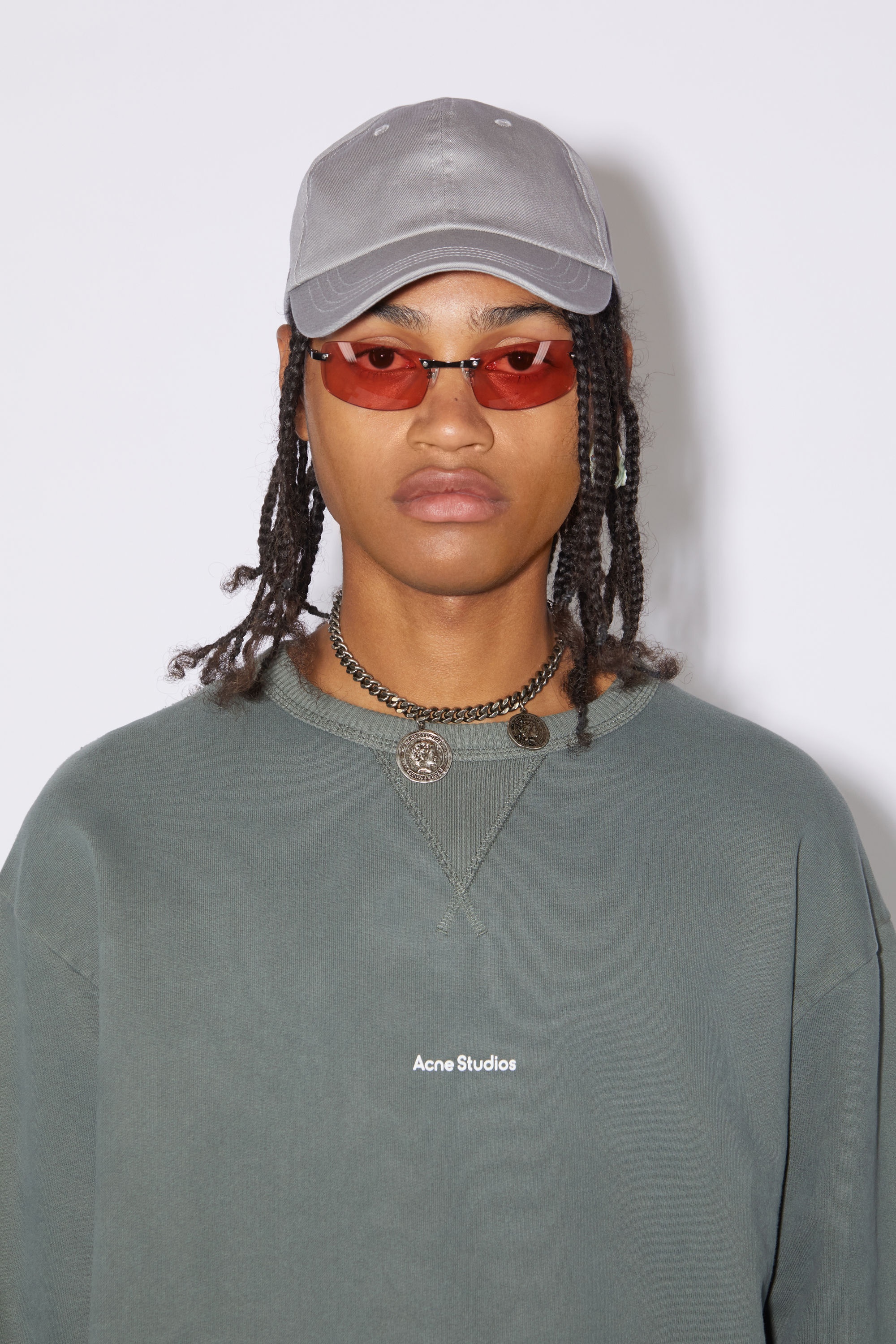 Cotton baseball cap - Grey/khaki - 3
