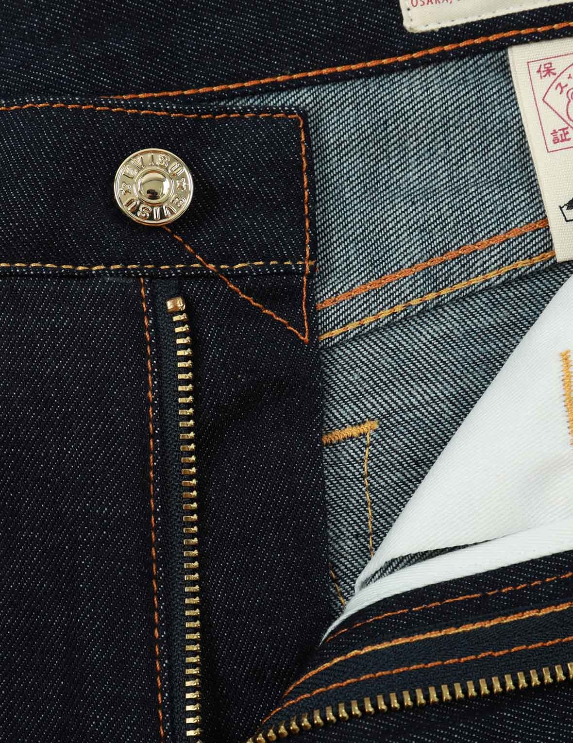 SEAGULL AND LOGO GRADATED EMBROIDERY DENIM SHORTS - 9
