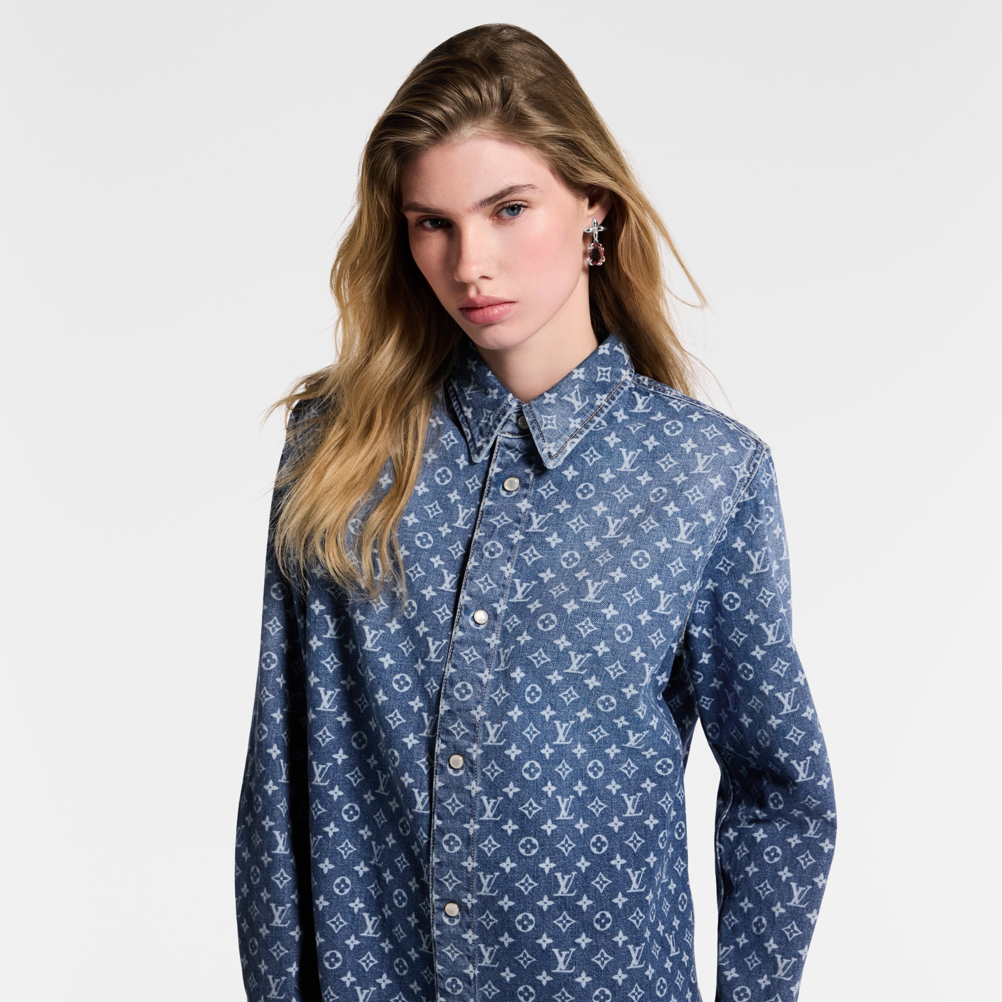 Monogram Denim Shirt - 4