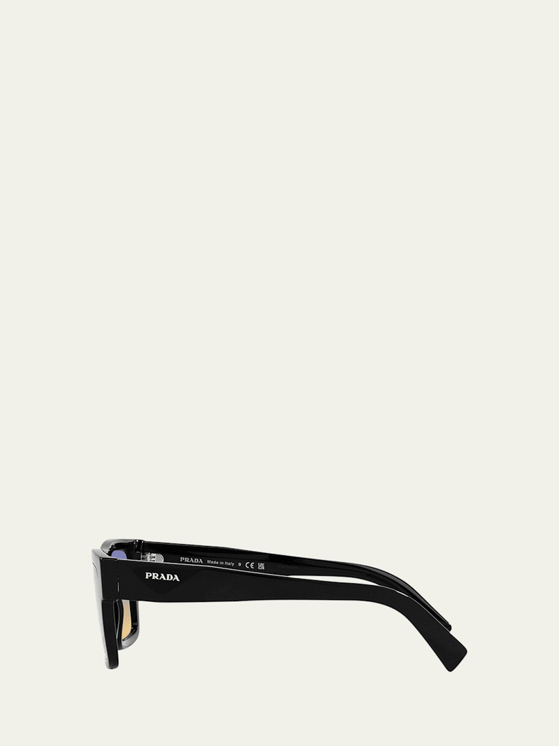 Prada Men's Square Acetate Sunglasses outlook