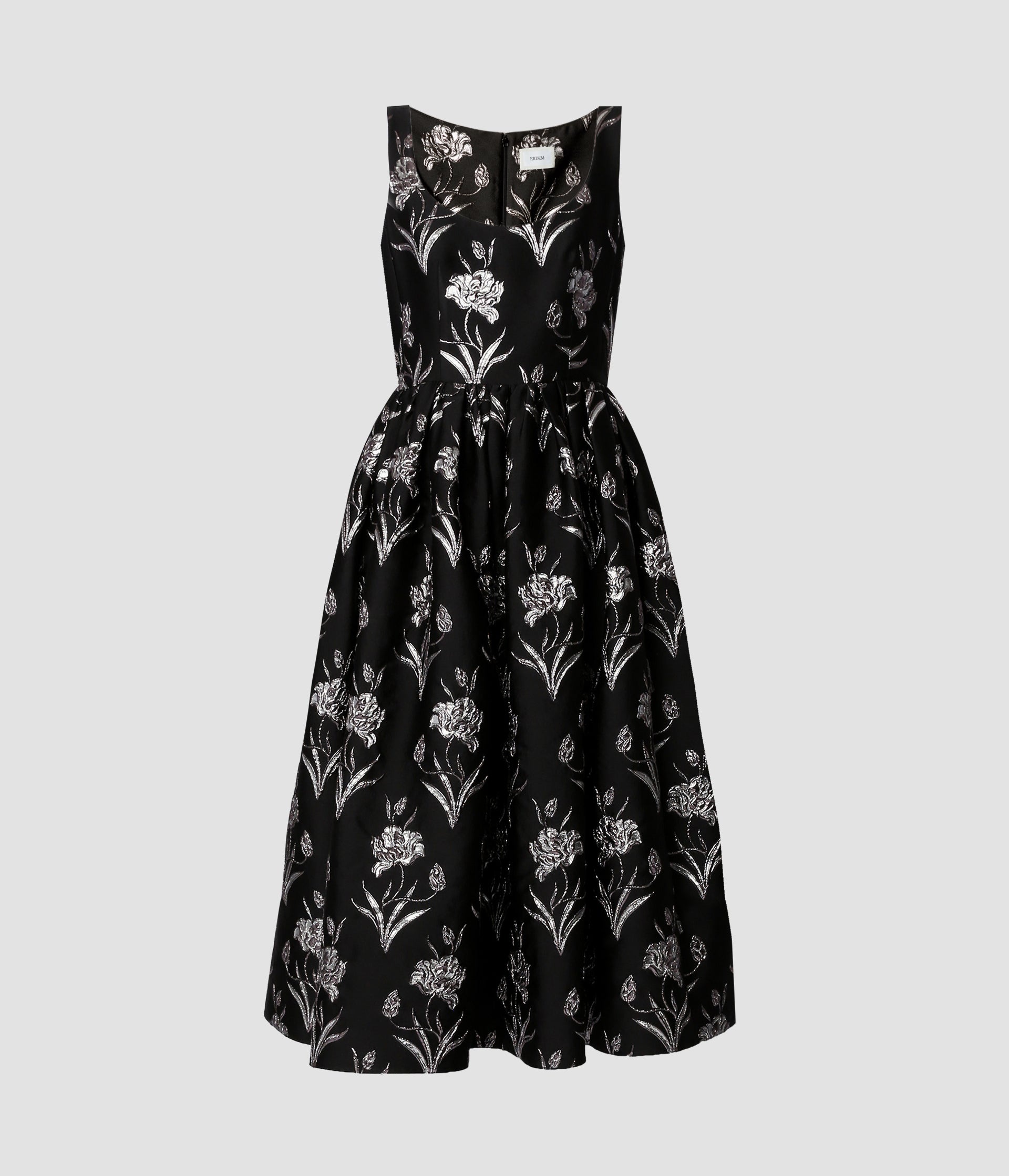 FIT AND FLARE MIDI DRESS - 1