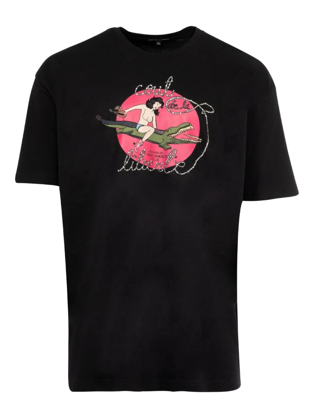 alligator-print T-shirt - 1