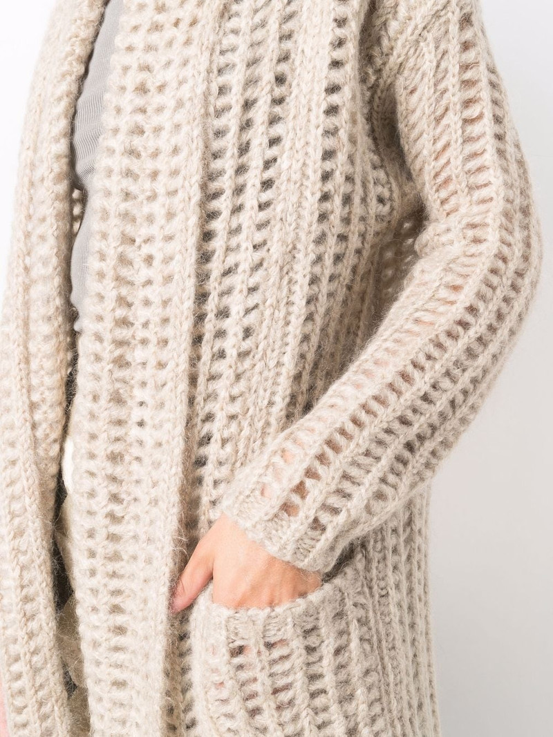 open-knit long cardigan 5