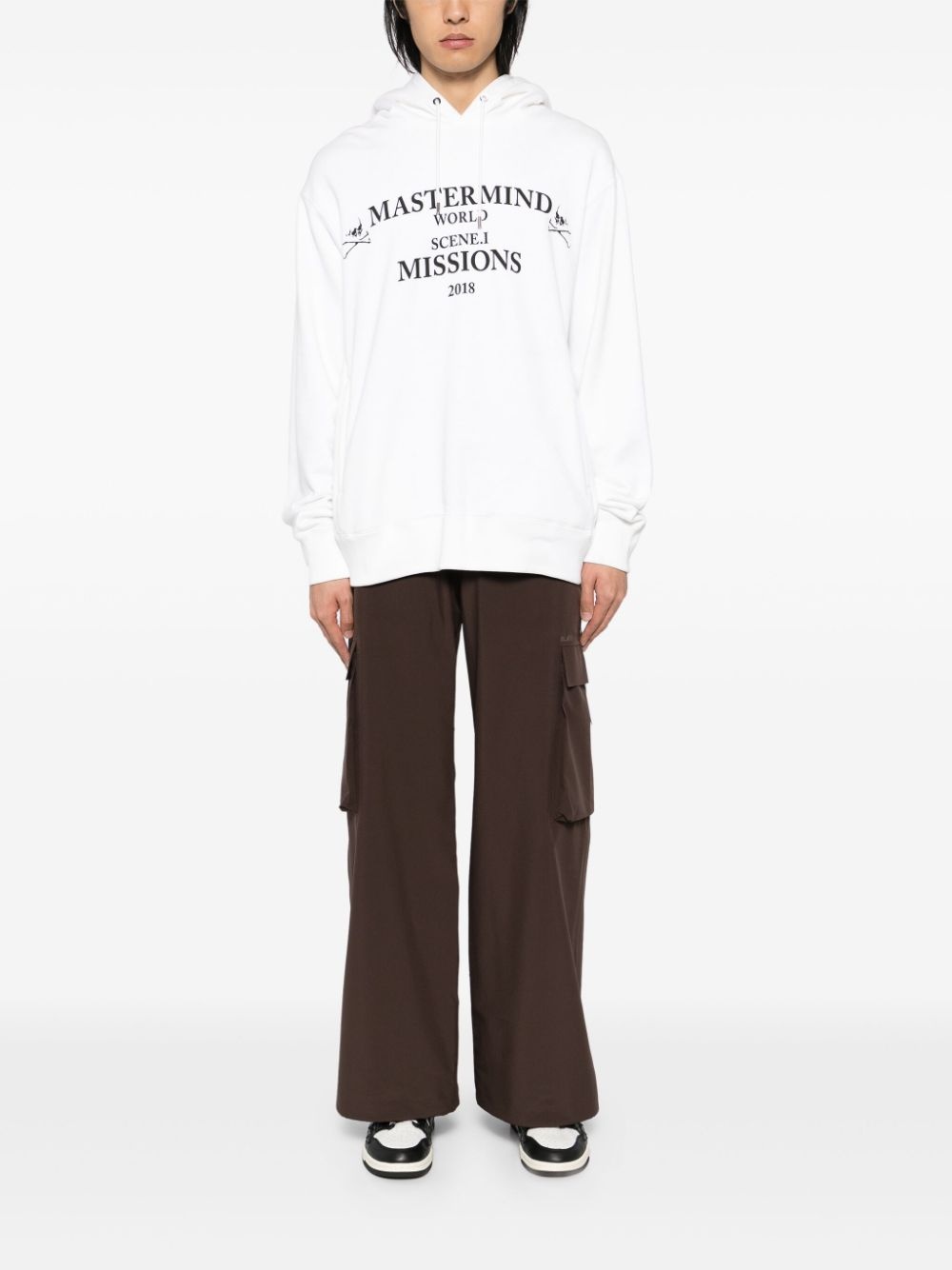 logo-print hoodie - 2