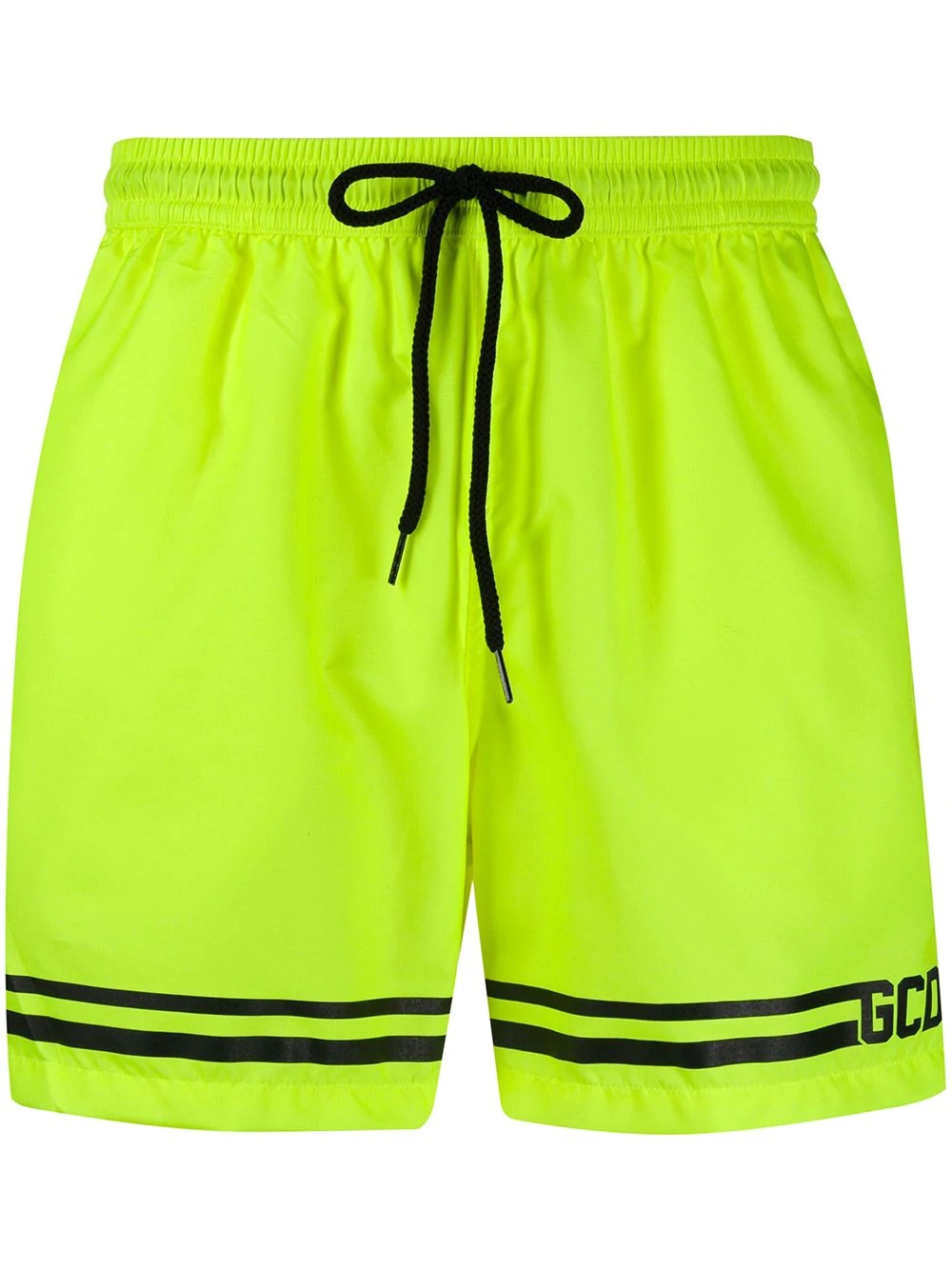 stripe detail logo swimming shorts - 1