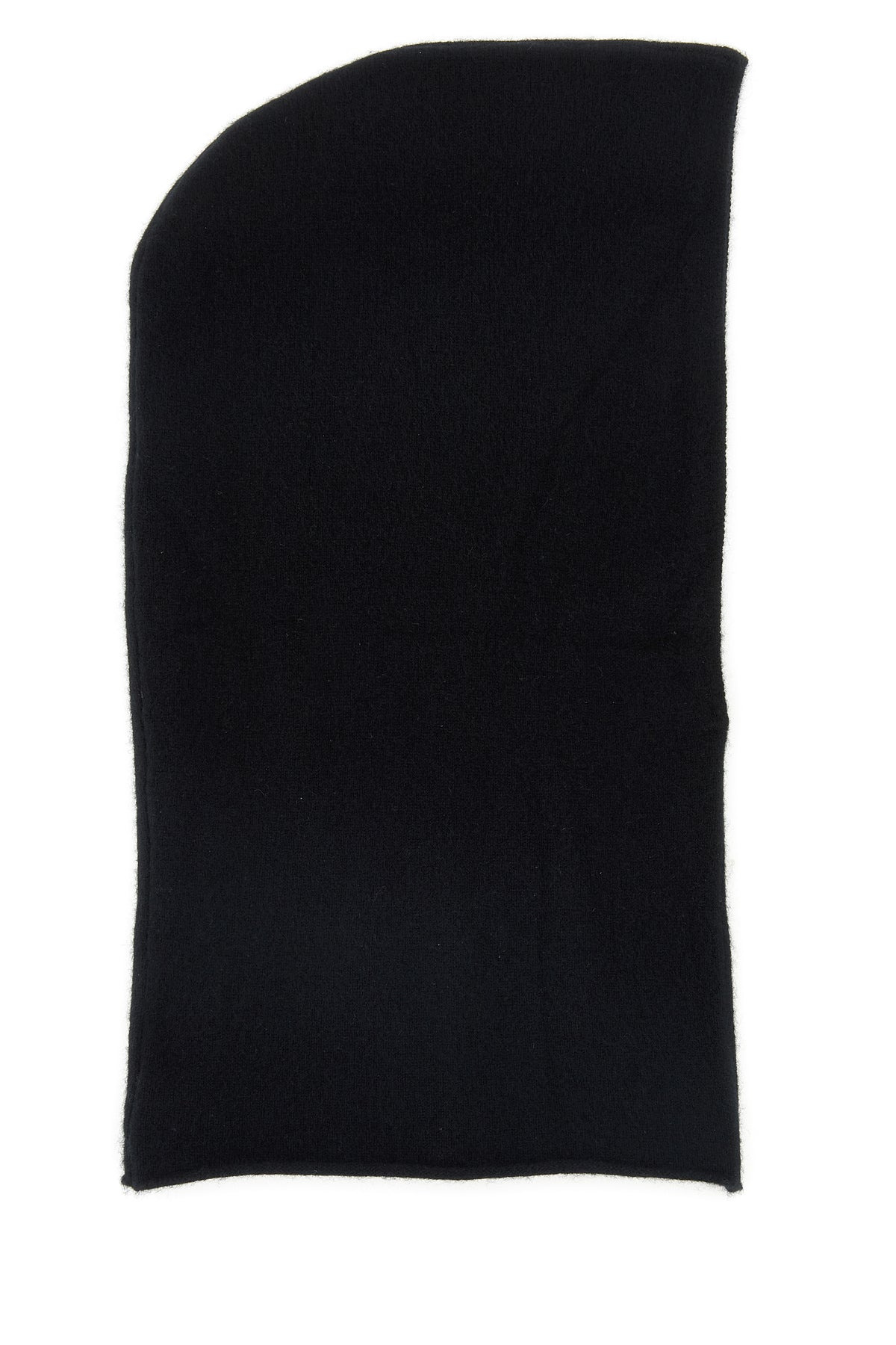 Black stretch cashmere blend balaclava - 1