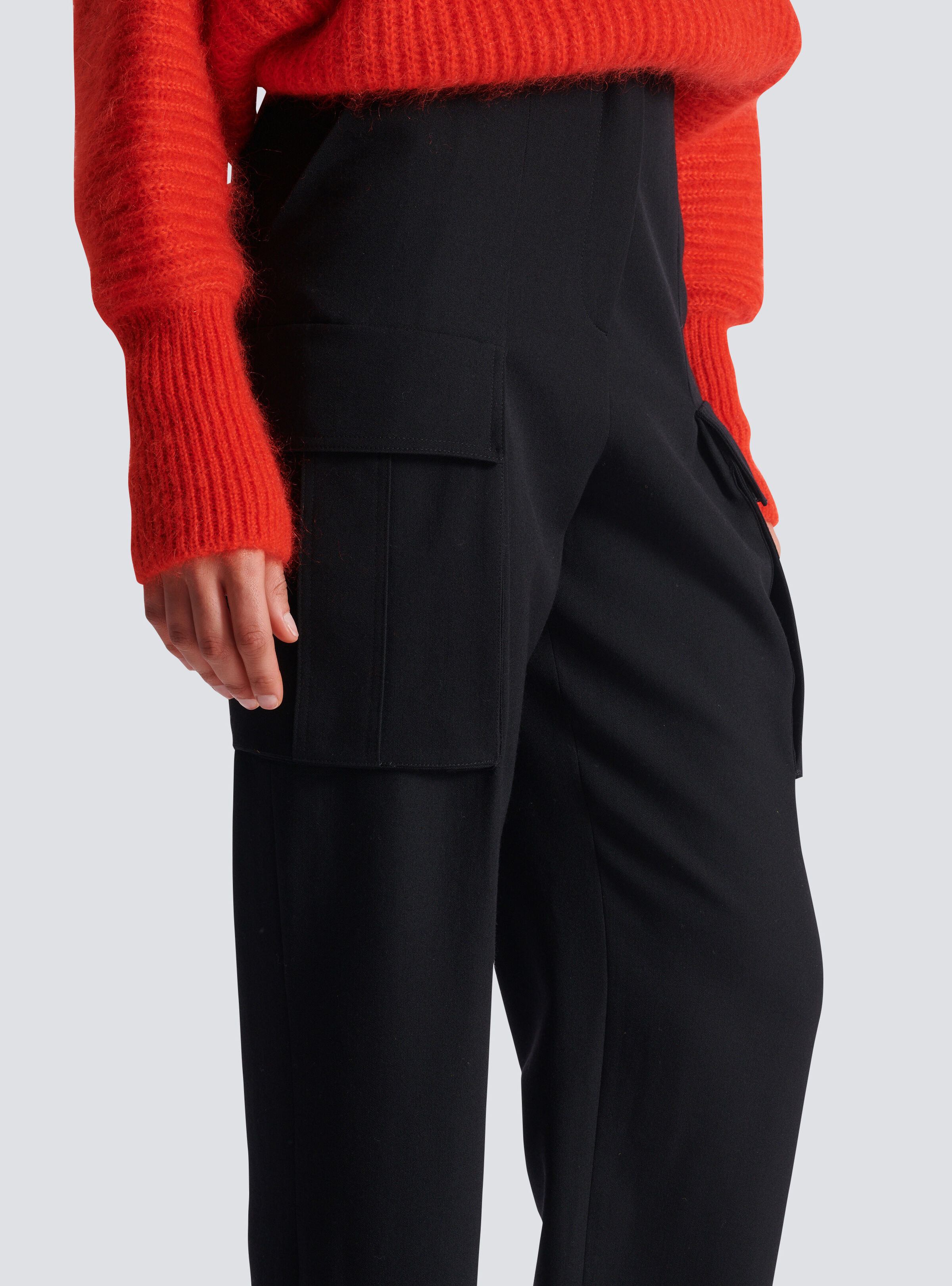 Cargo pants in grain de poudre wool - 6