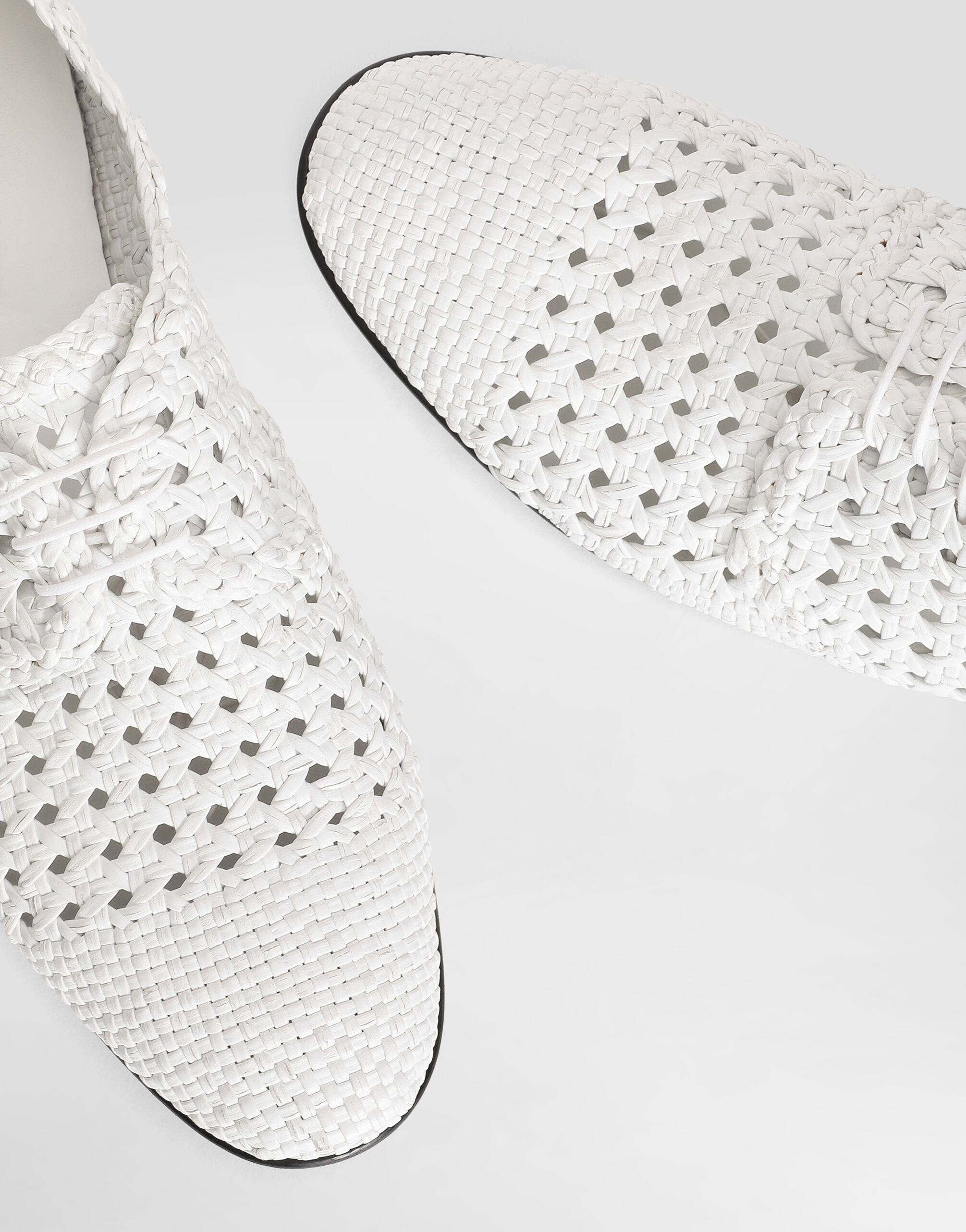 Woven leather Derby shoes - 4