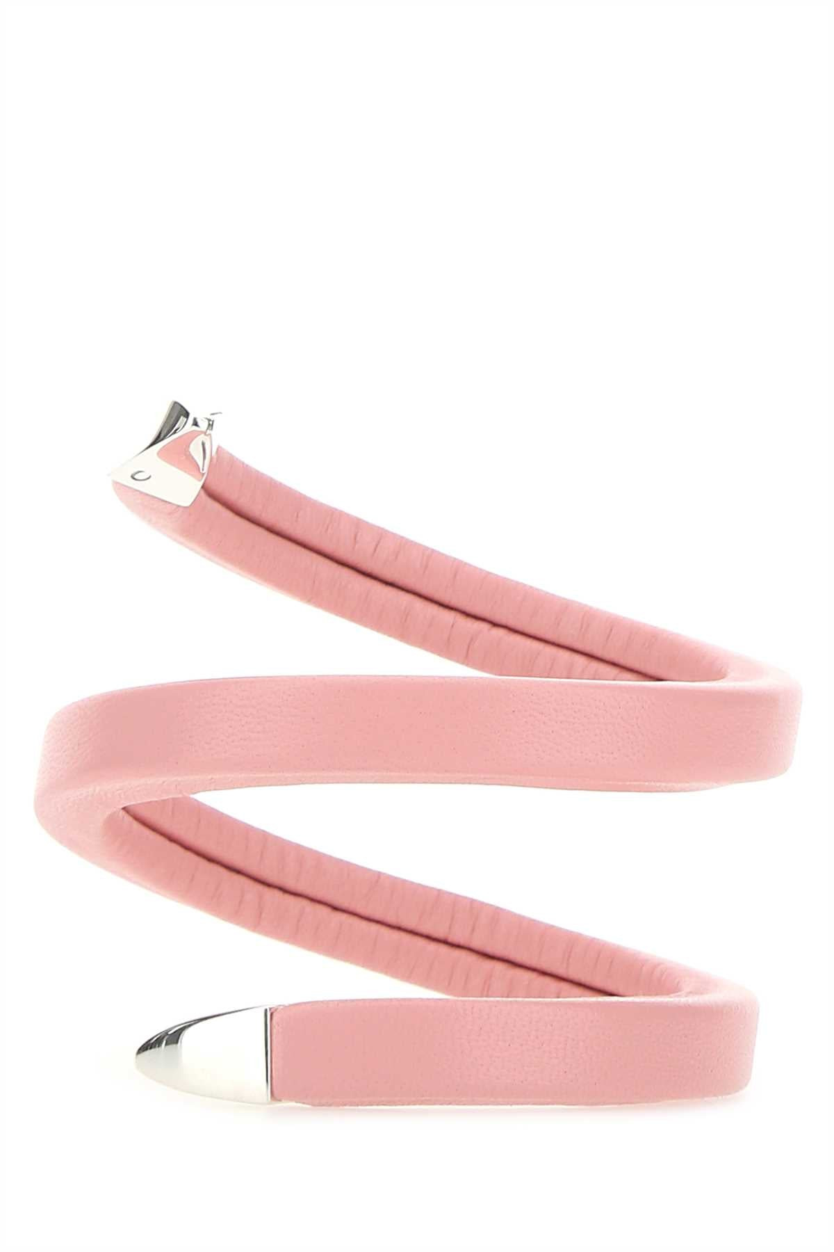 Bottega Veneta Women Pink Nappa Leather Bracelet - 2