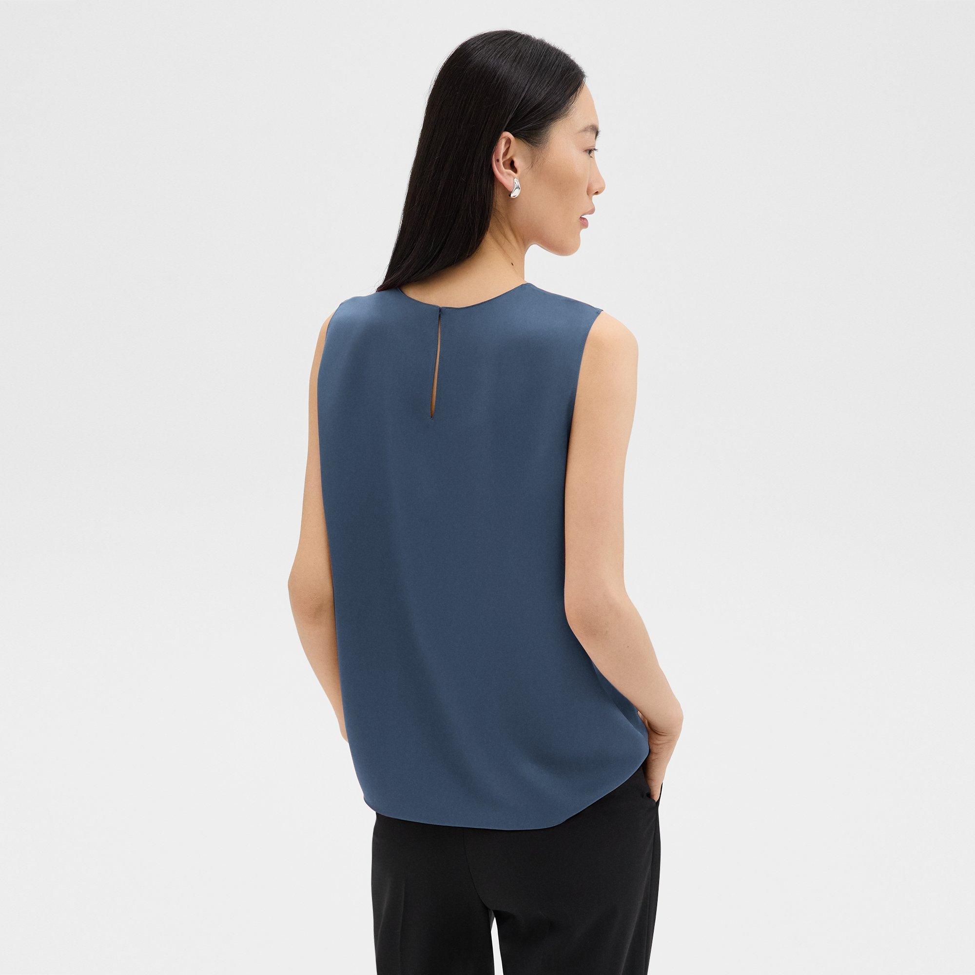 Shell Top in Silk Georgette - 4