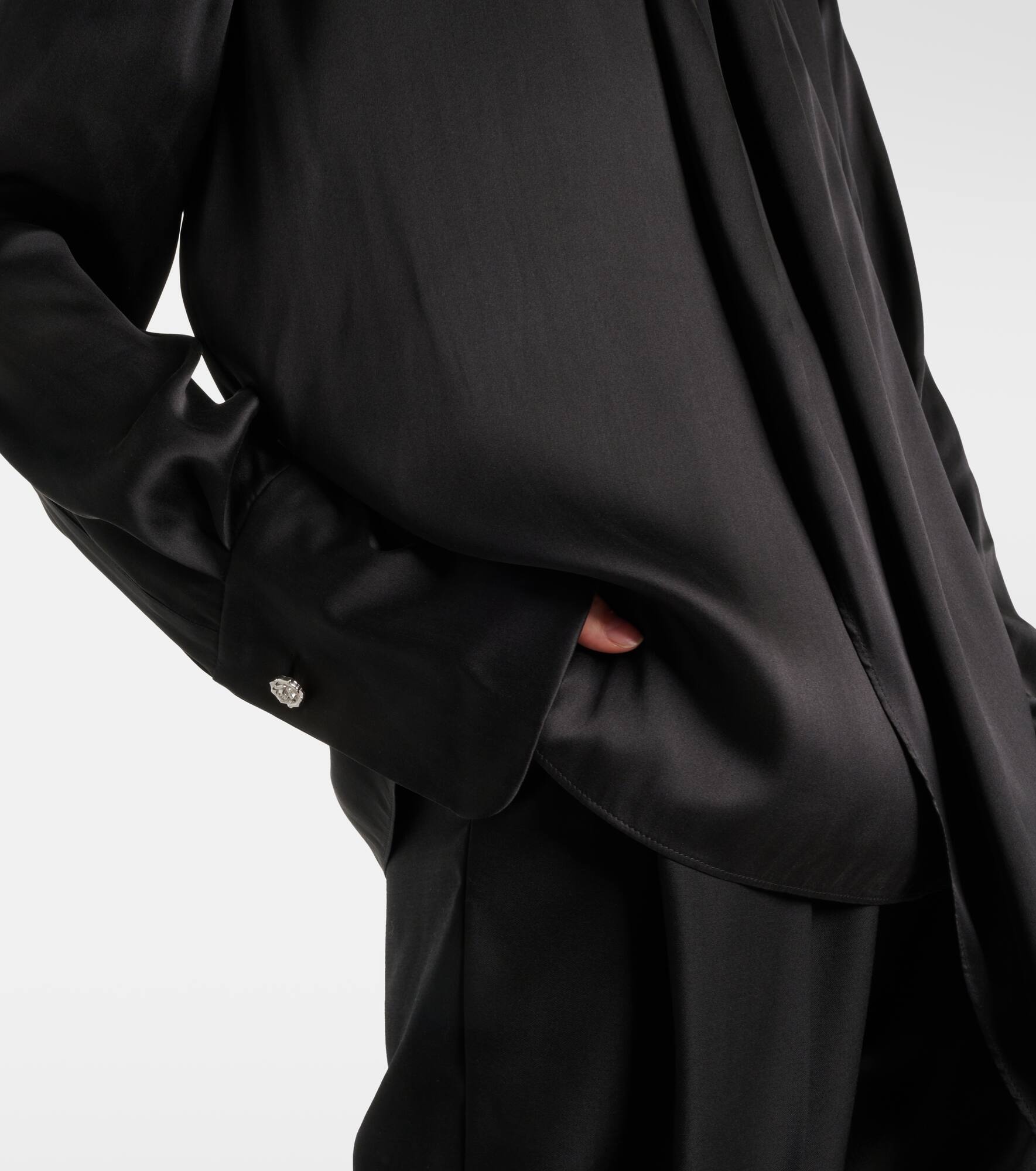 Silk satin blouse - 5