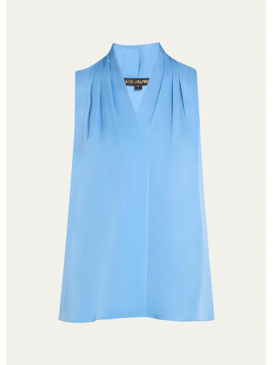 Mila Silk-Stretch Sleeveless Top - 1