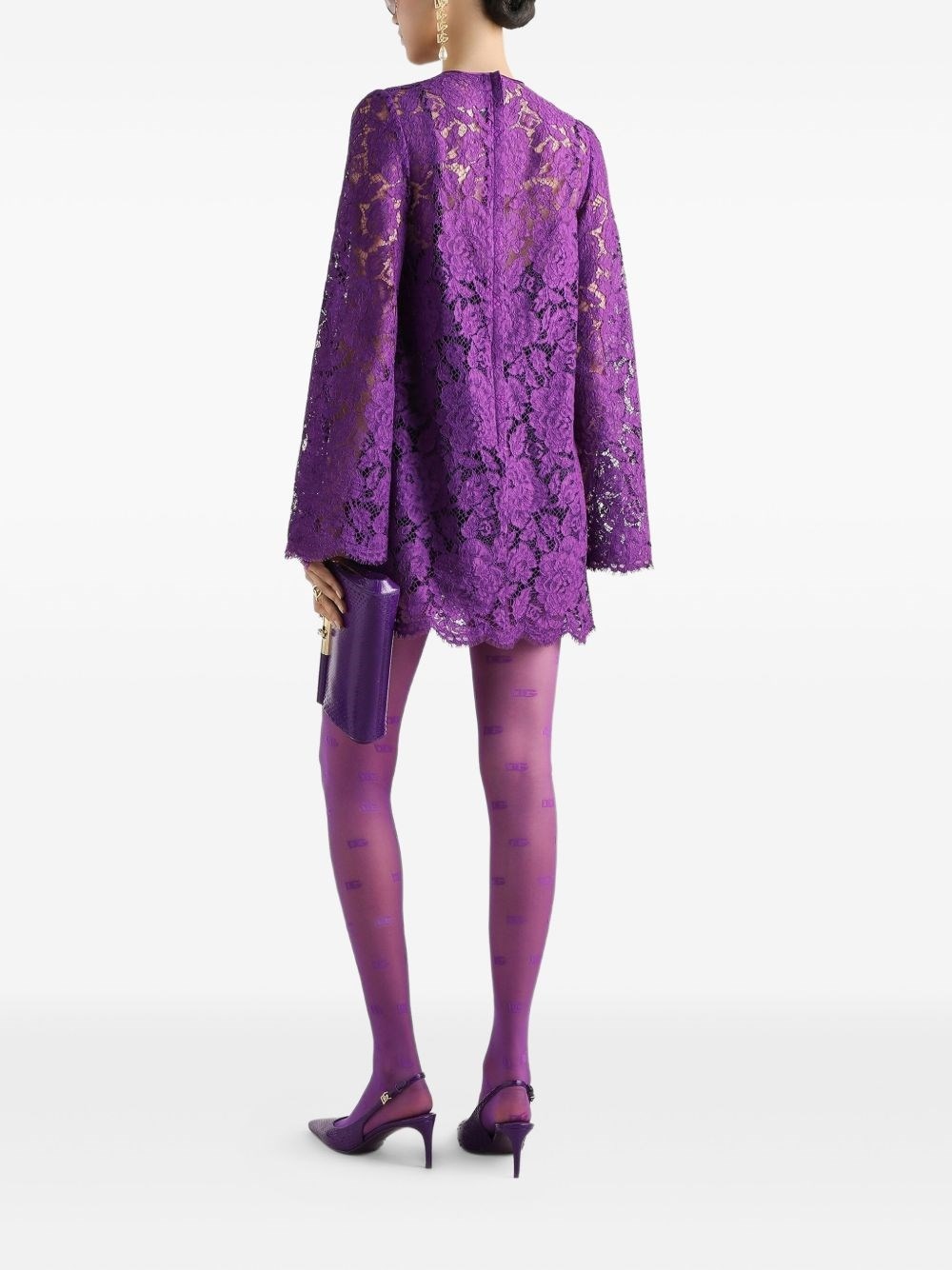 Lace mini dress - 3