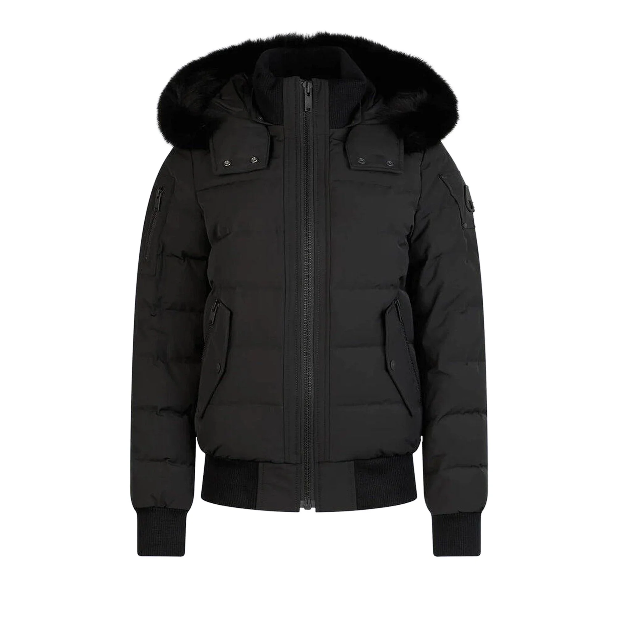 Moose Knuckles Ladriere Bomber Jacket 'Grey Birch' - 1