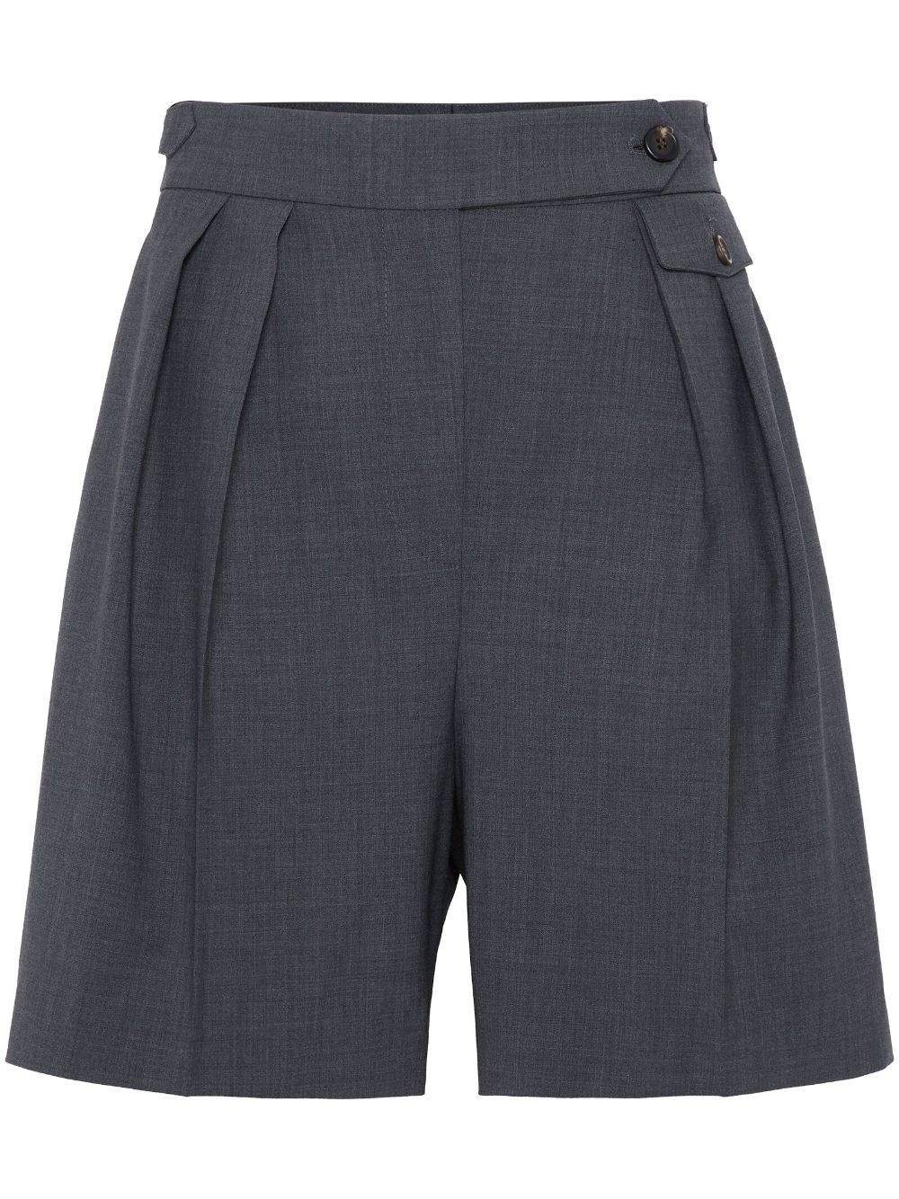 pleat-detailing shorts - 1