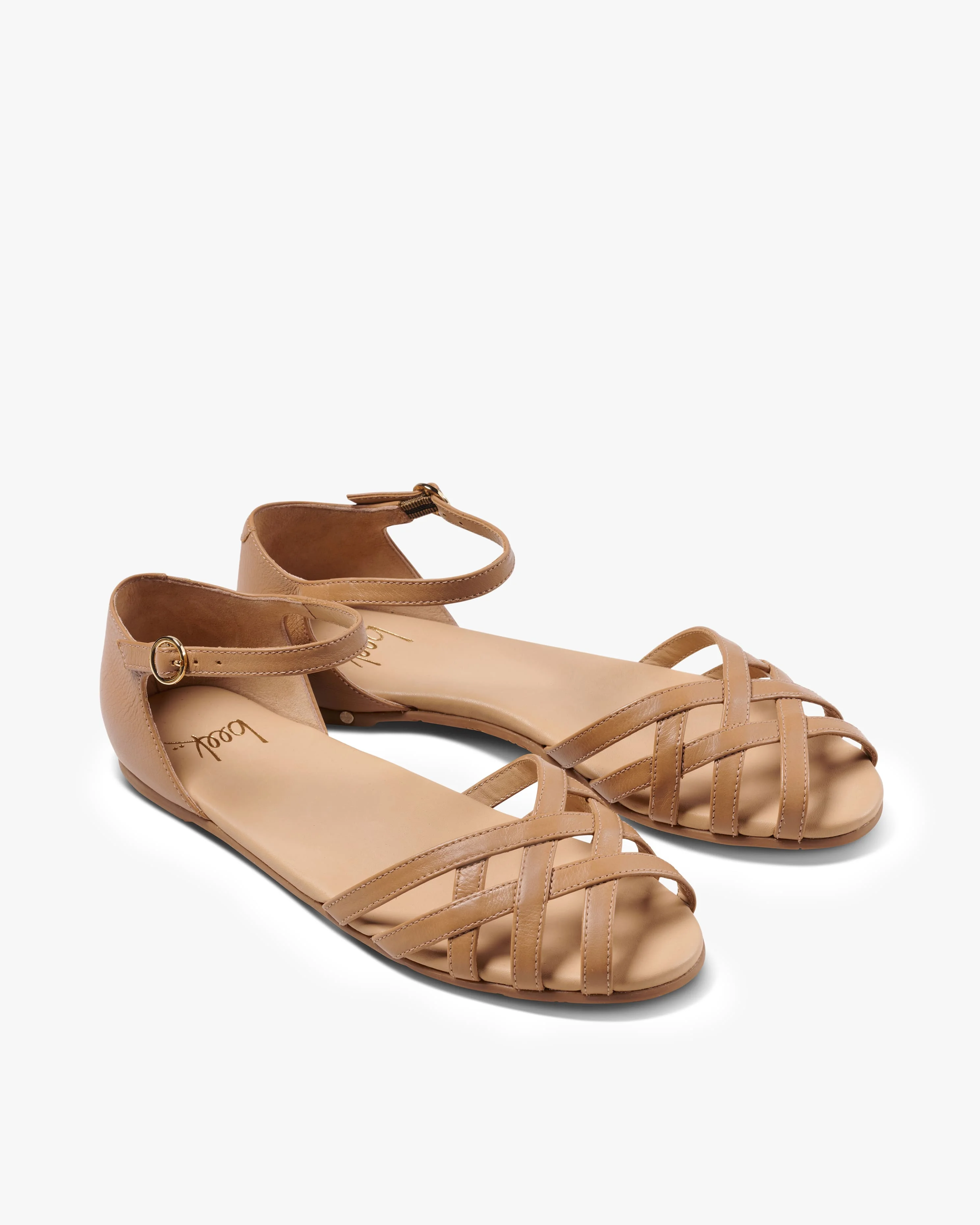 Plover Leather Basket-Weave Sandal - 1