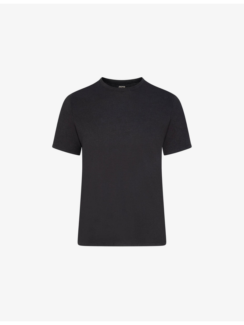 Crewneck short-sleeve cotton-jersey T-shirt 1