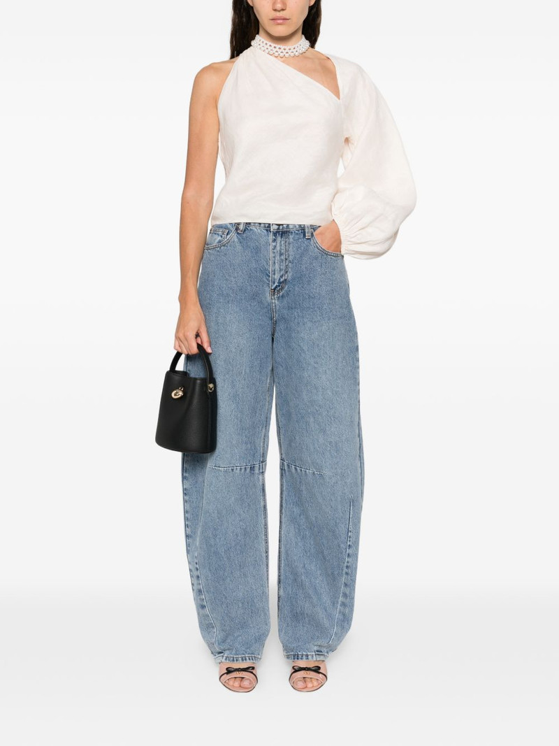 self-portrait draped-sleeve top outlook