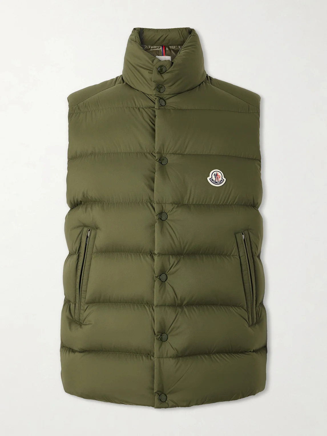 Tibb Logo-Appliquéd Quilted Shell Down Gilet - 1