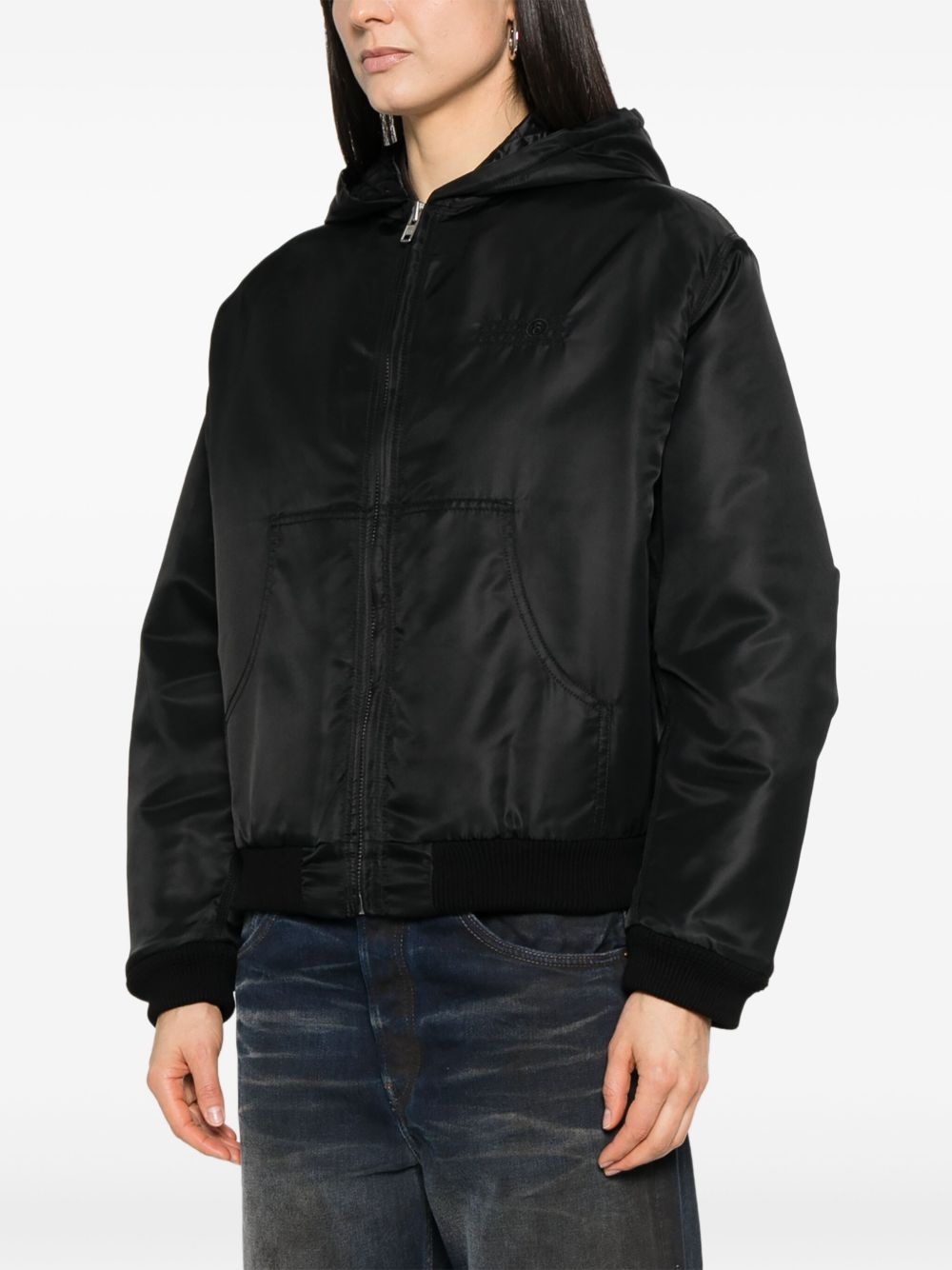 numbers motif-embroidered jacket - 3