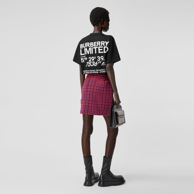 Burberry Coordinates Print Cotton Oversized T-shirt outlook