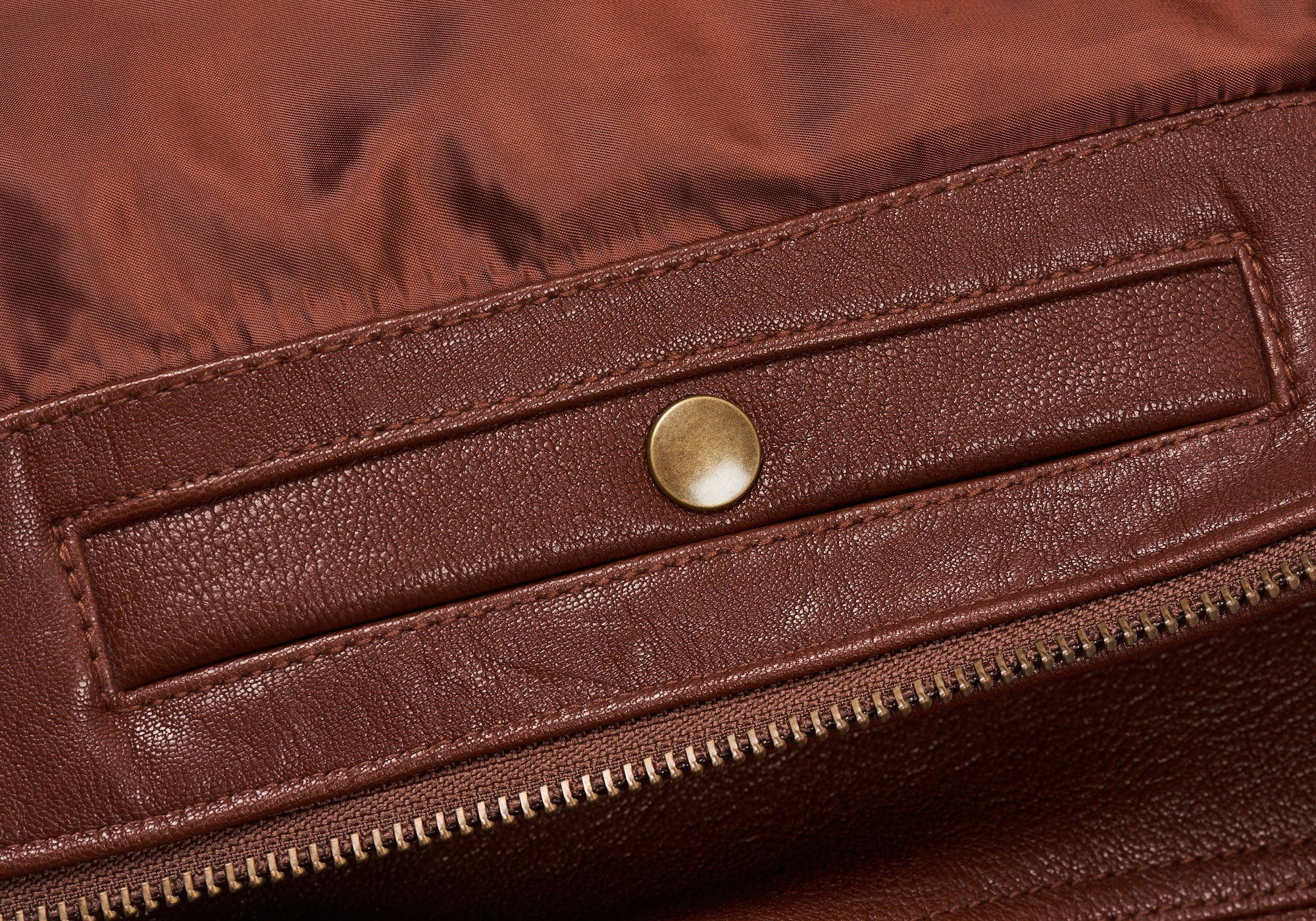 LEATHER FLIGHT JACKET BROWN - 12