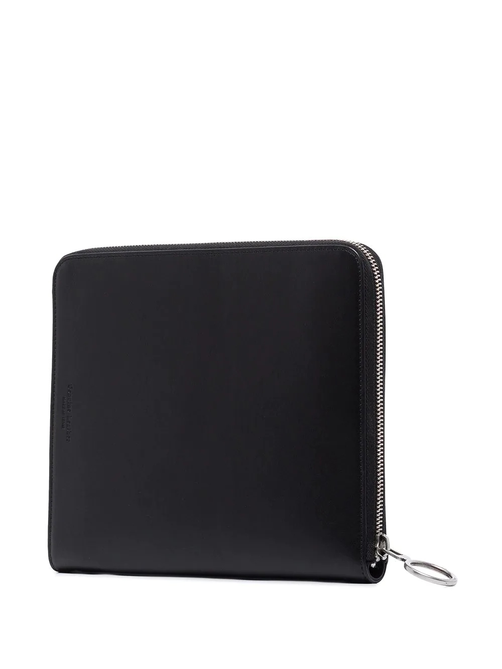 Quote leather clutch bag - 3