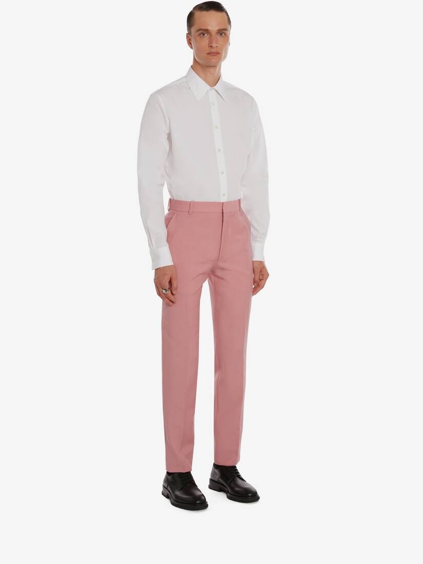 Wool Mohair Trouser in Pink - 3