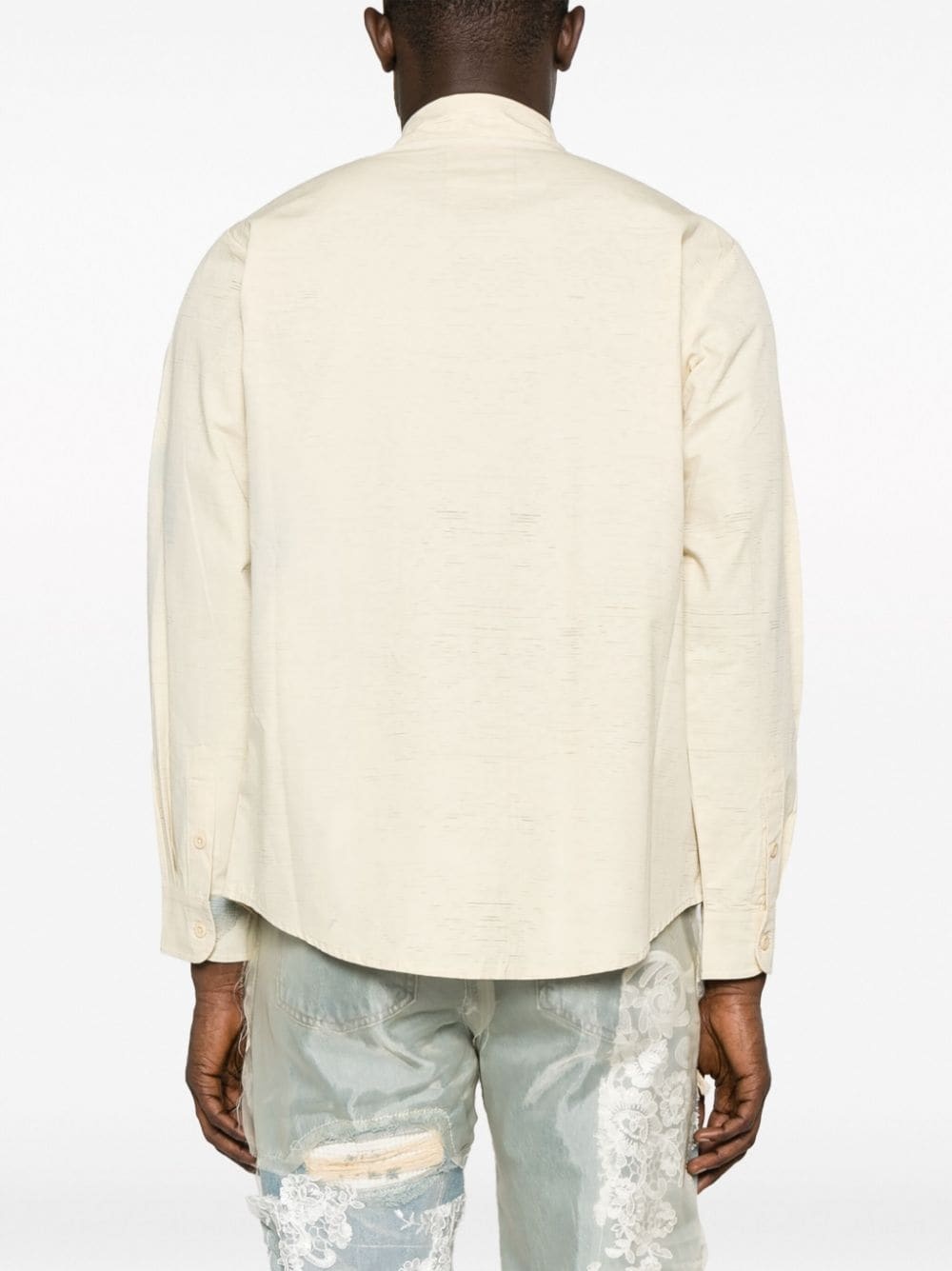 face-print cotton shirt - 4