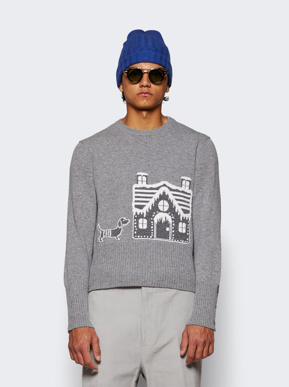 Holiday Scenery Sweater Light Grey - 3
