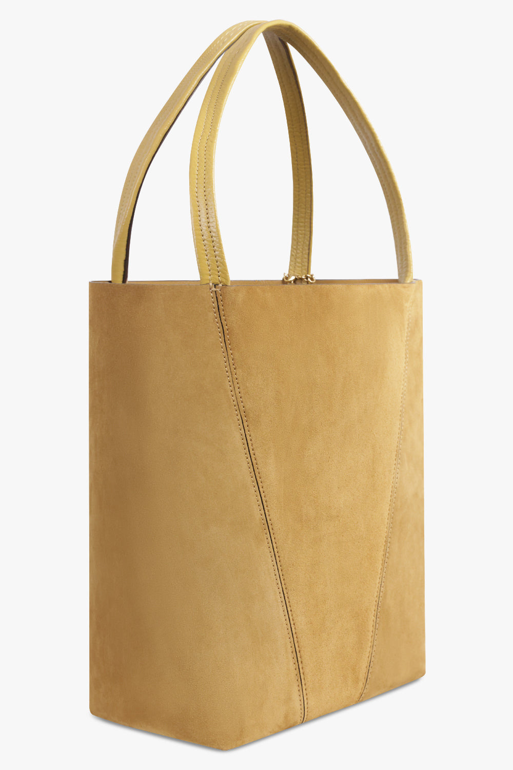 MEDIUM SUEDE SPIN BAG | GOLD KHAKI - 2