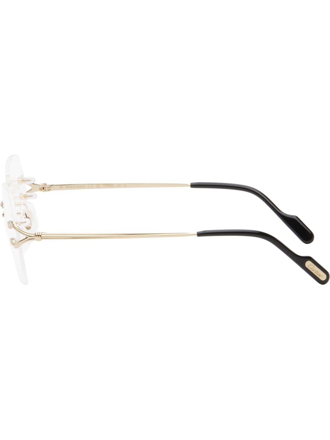 Gold 'Signature C de Cartier' Glasses - 3